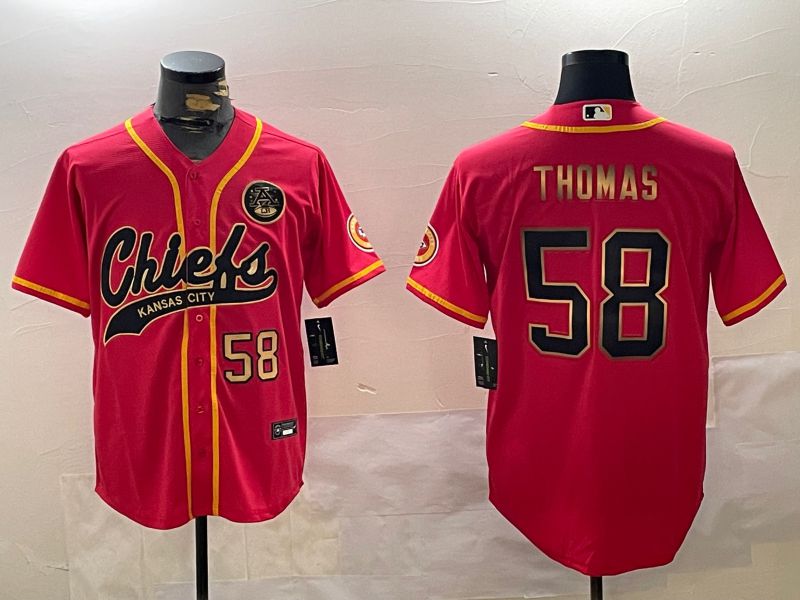 Men Kansas City Chiefs #58 Thomas Red Joint Name 2024 Nike Limited NFL Jersey style 2->youth nfl jersey->Youth Jersey